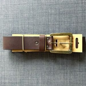 Fjallraven Brown Leather Vikna Belt